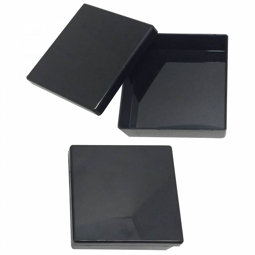 MTC Bio B1300-8BK Western Blot Box with Removable Lid - Opaque Black Polystyrene