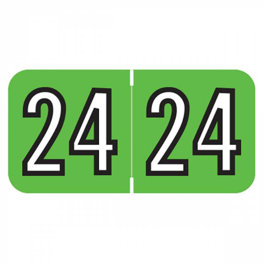 2024 Year Labels - Barkley Compatible - Size 3/4" H x 1 1/2" W