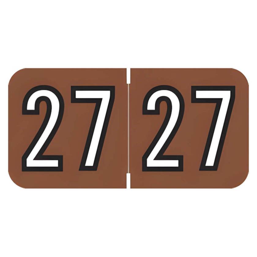 Arden Label BAYM-27-B45 Barkley Compatible BAYM Series 2027 Year Labels - Size 3/4" H x 1 1/2" W