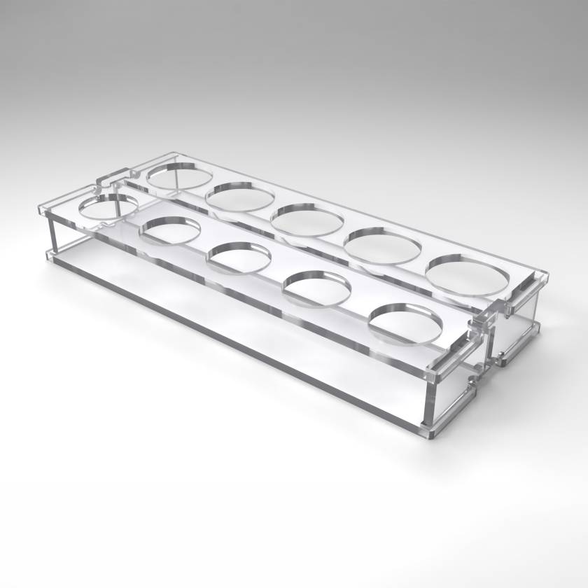 Poltex BIOP55 10-Place Biopsy Specimen Cup Holder, Stackable