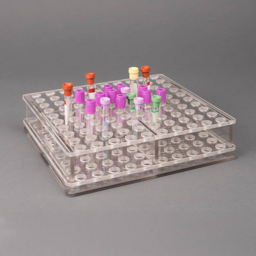 Poltex Blood Tube Carrier Rack with Side Handles