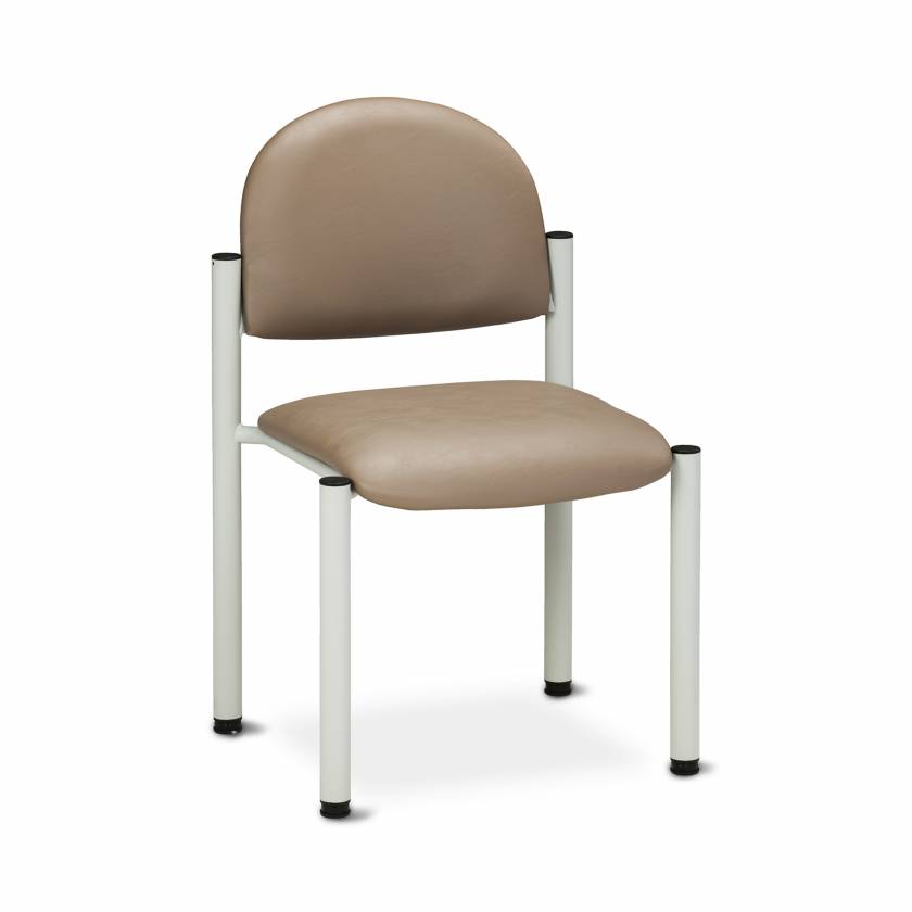 Clinton C-40G Gray Frame Chair without Arms - Desert Tan Upholstery