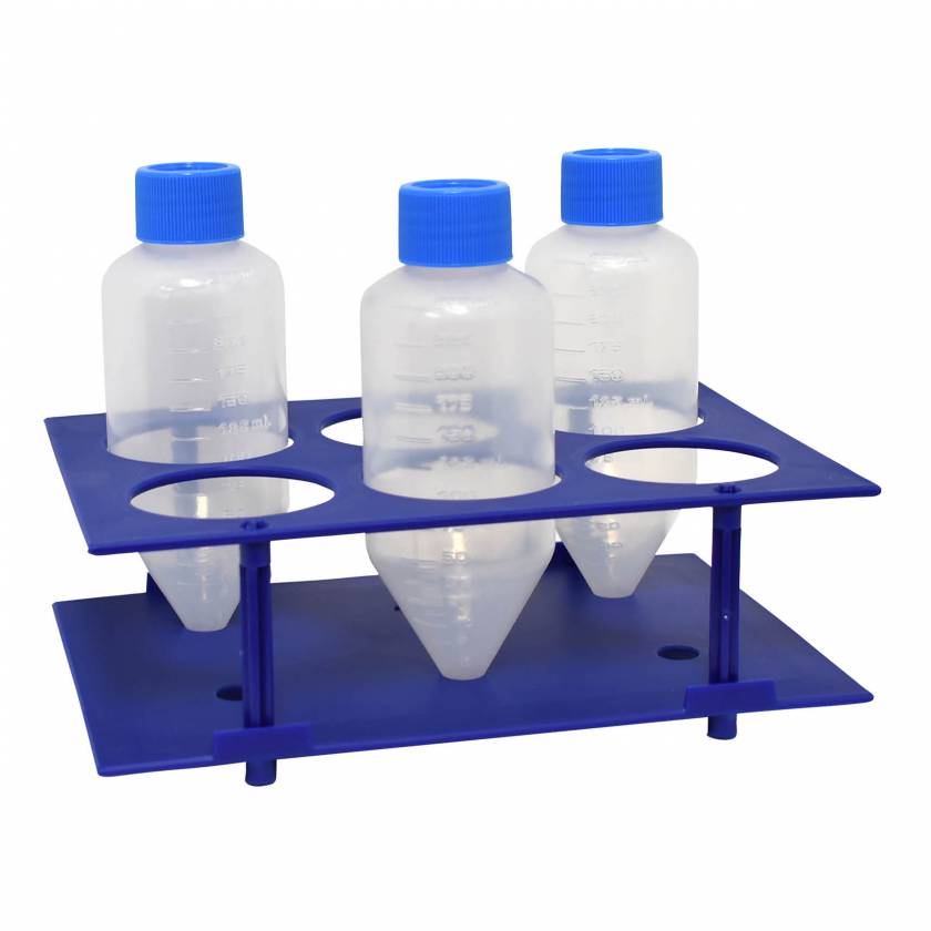 MTC Bio C1250 Sterile Conical Centrifuge Tube, PP, with PE Plug-Seal Screw Cap - 250 mL. Includes One FREE Tube Rack in Every Case of 70 Tubes.