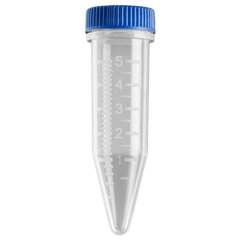 MTC Bio C2530 Five-O™ 5mL MacroTube® Centrifuge Tubes with Screw Caps Packed Separately - Polypropylene