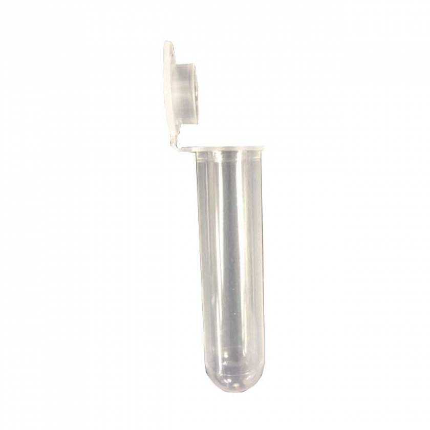 MTC Bio C2595-7 Non-Sterile 7mL Culture/Centrifuge Tube with Attached Cap - Polypropylene