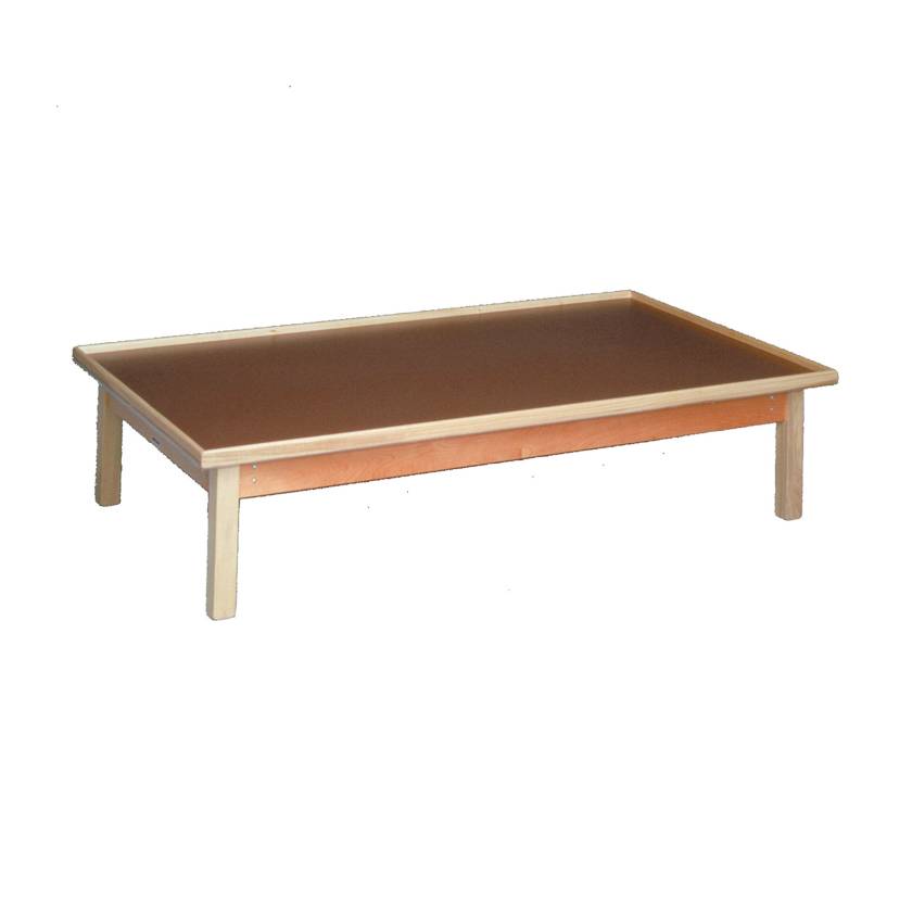 CanDo® Fixed Height Mat Platform Table with Raised-Rim Top