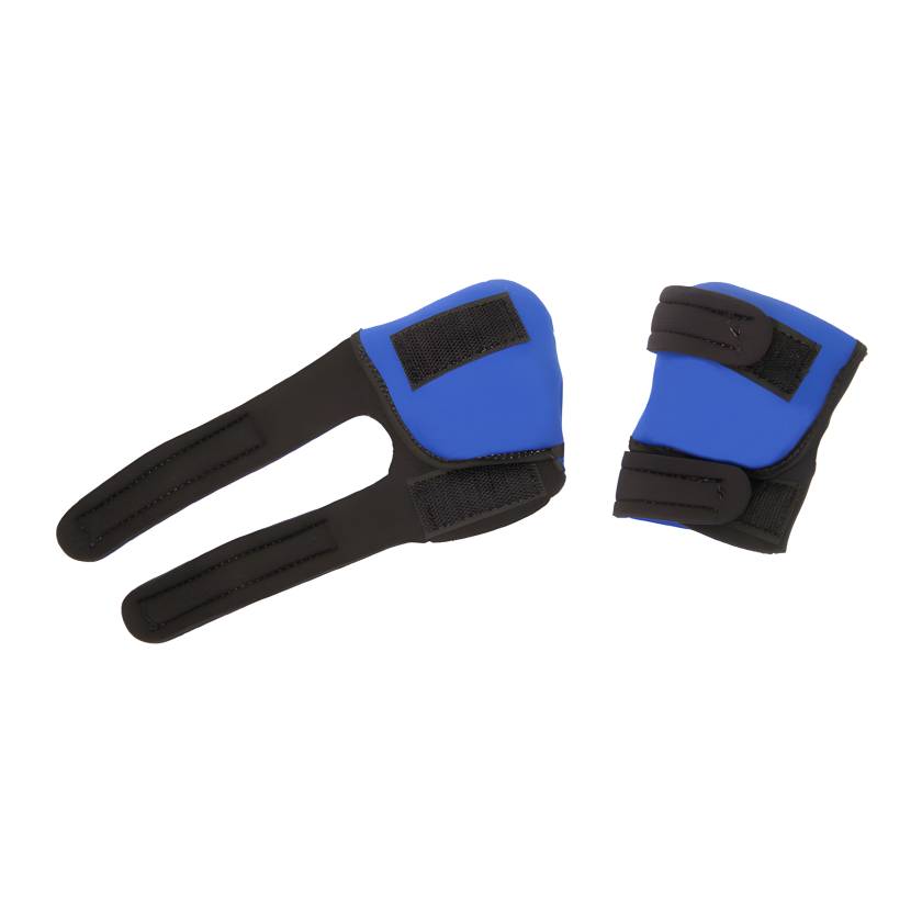 CanDo® Hand Weight - Unfastened Right Hand Strap and Fastened Left Hand Strap