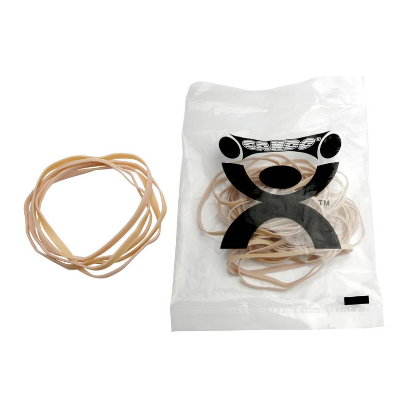 CanDo® Resistance Bands for Rubber Band Hand Grip Exerciser, 25 Bands - XX-Light, Tan