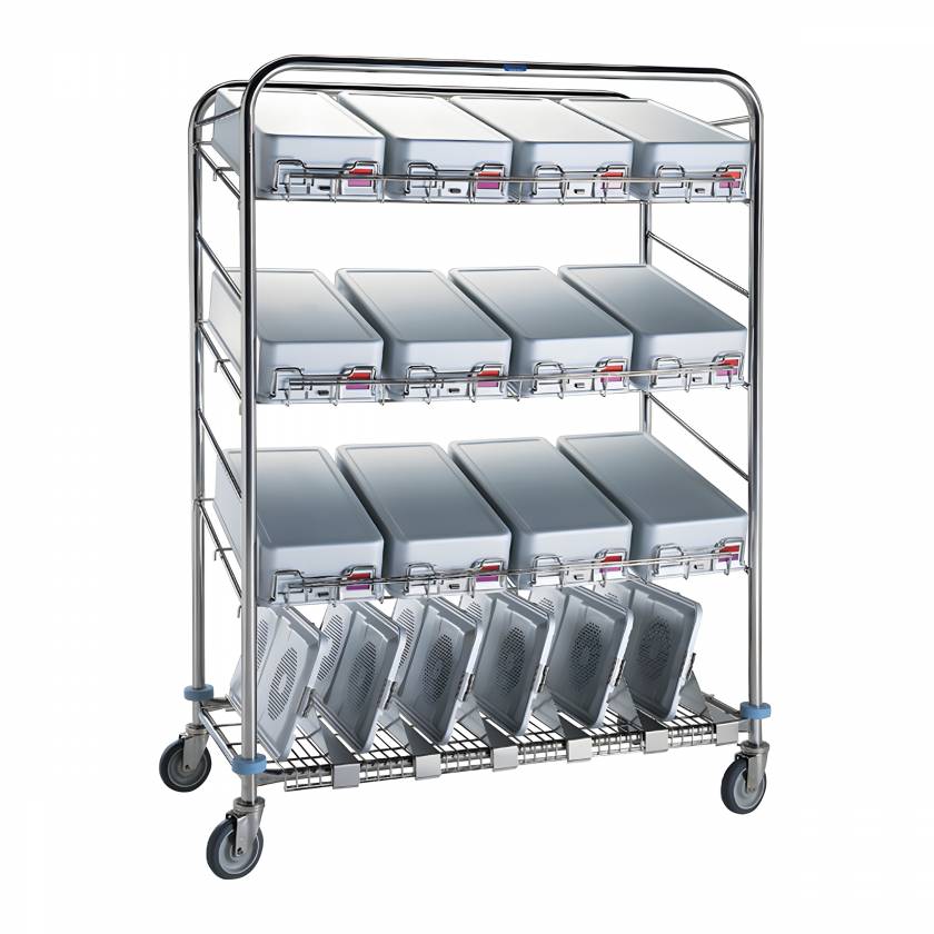 Pedigo CDS-160 Instrument Container Wash Cart - 49" W x 26" D x 67" H (Hospital accessories are not included)