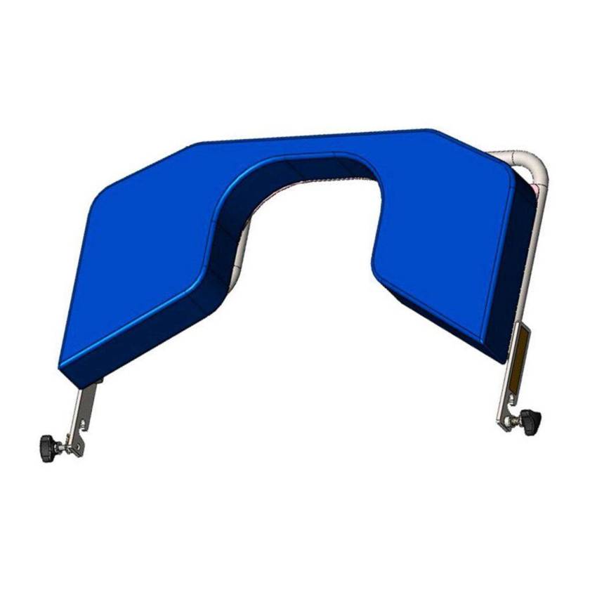 Champion Healthcare TMA84-15 Head Extension Push Bar with Pad for T5 Procedure Stretcher Chair with Wide Back Width