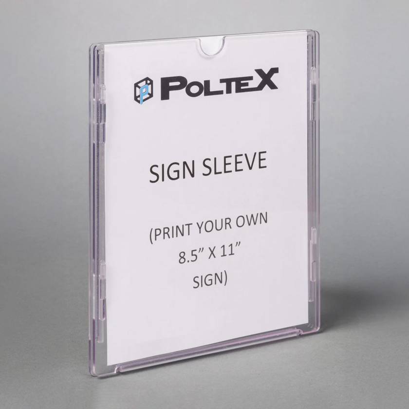 Poltex CLEANSIG Clean Room Sign Sleeve (Sample sign not included.)