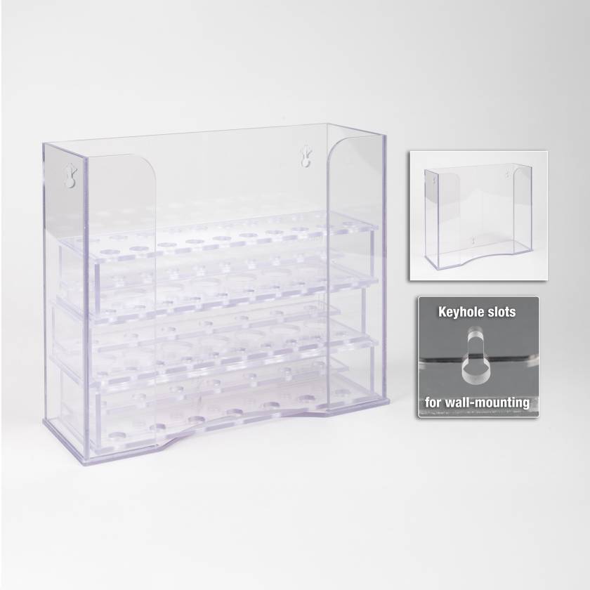 Poltex CONICRCK-W Conical Tube Rack Holder - Wall Mount
