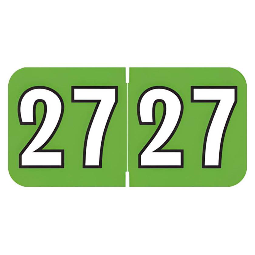 Arden Label COYM-27-T4 Colwell Compatible COYM Series 2027 Year Labels - Size 3/4" H x 1 1/2" W