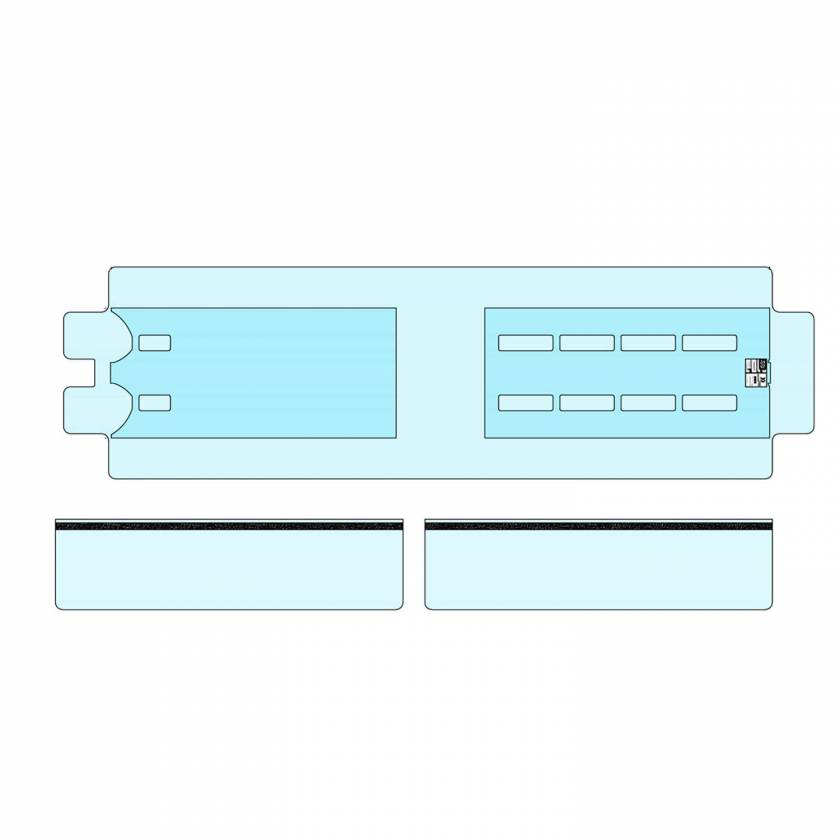 RadScan CT-SP40-03 Siemens CT Slicker Cover with Skirts for PHS2000 Table - 18"W x 94.5"L, 6.5" Flap