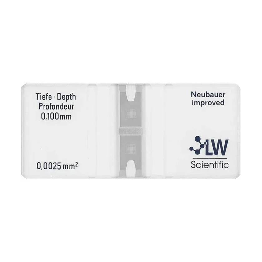 LW Scientific CTL-HEMM-GLDR Hemacytometer, Improved Neubauer