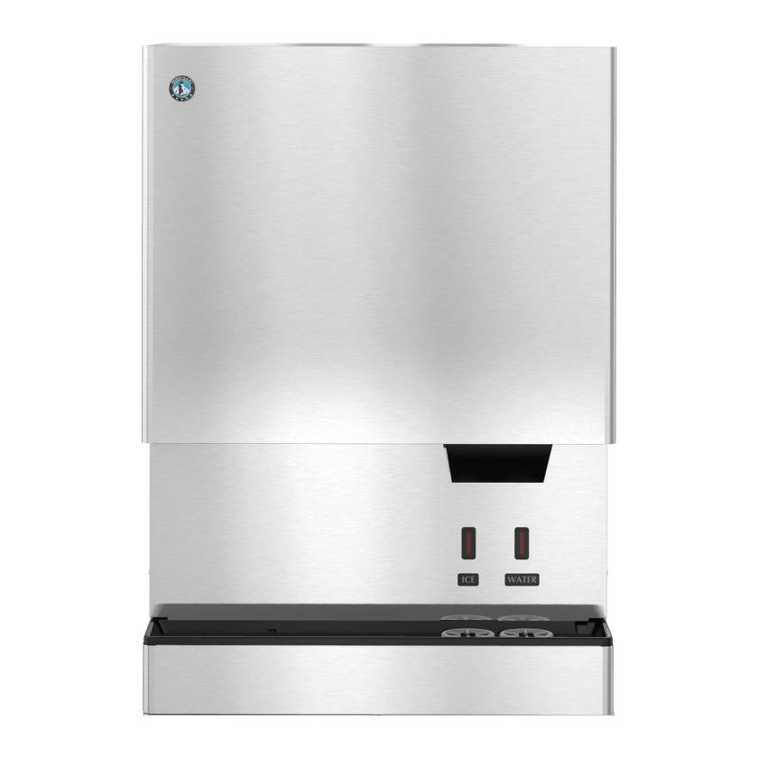 Hoshizaki DCM-700BAK-OS OptiServe™ Series Air-Cooled Countertop Small Cubelet Ice and Water Dispenser with Built-In Storage Bin - Up to 719 lb/24-Hour Ice Production