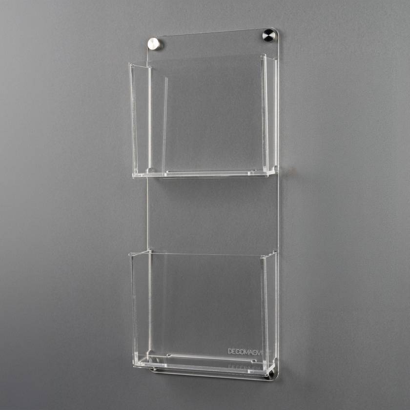 Poltex DECOMAGVRT-W Deco Magazine Rack, Vertical