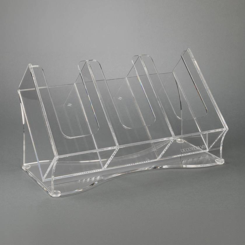 Poltex DECOTILTGLV3 Deco Countertop Glove Box Holder, 3 Box Capacity