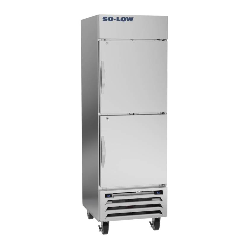So-Low DH-20RF Refrigerator/Freezer Combination with Stainless Steel Exterior, Solid Doors - 18 Cubic Feet Total Capacity