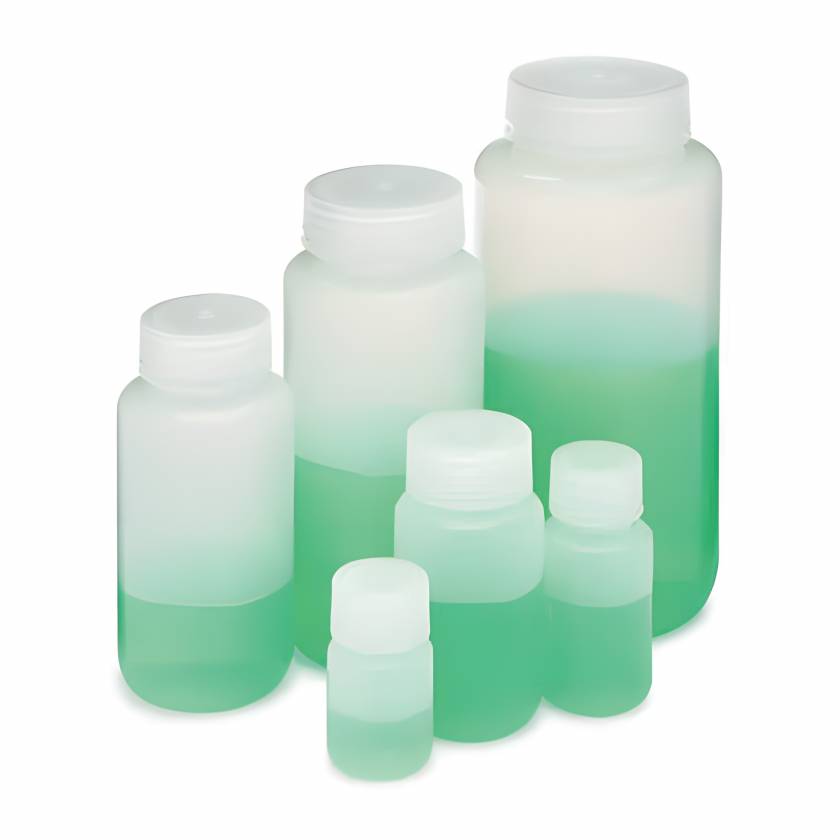 Globe Scientific Diamond® RealSeal™ Wide Mouth, Round, LDPE Bottle with PP Cap