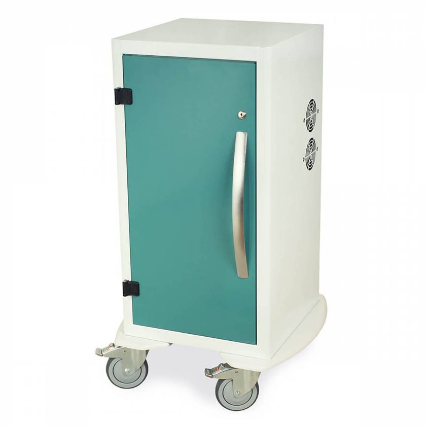 Harloff Model DSC24SK Short Savary Dilator Storage Cart for Dilators up to 28"L - Key Lock