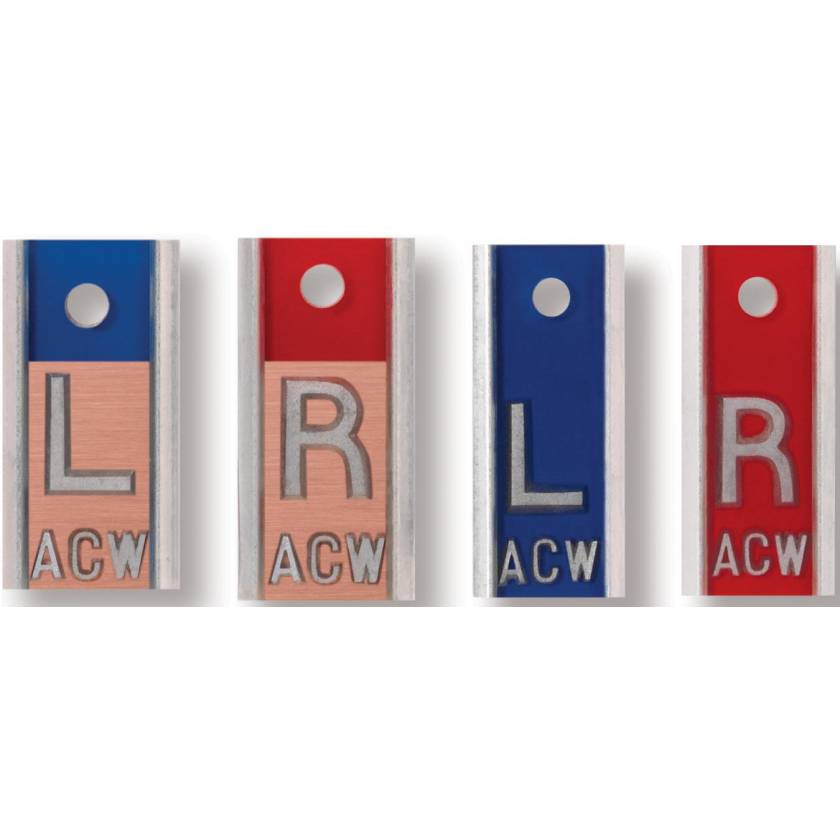 Aluminum Copper Markers - 1 to 3 Initials (Two Sets)
