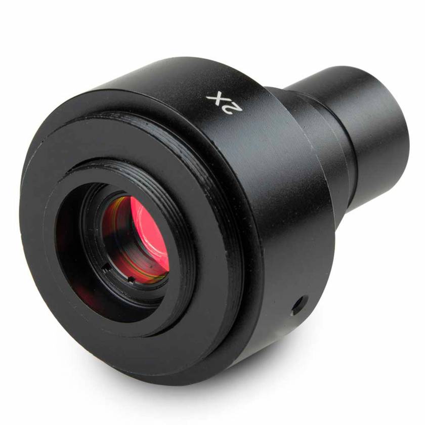 Globe Scientific EAE-5130 Universal SLR Adapter with Built-in 2x Lens for Standard 23.2mm Tube