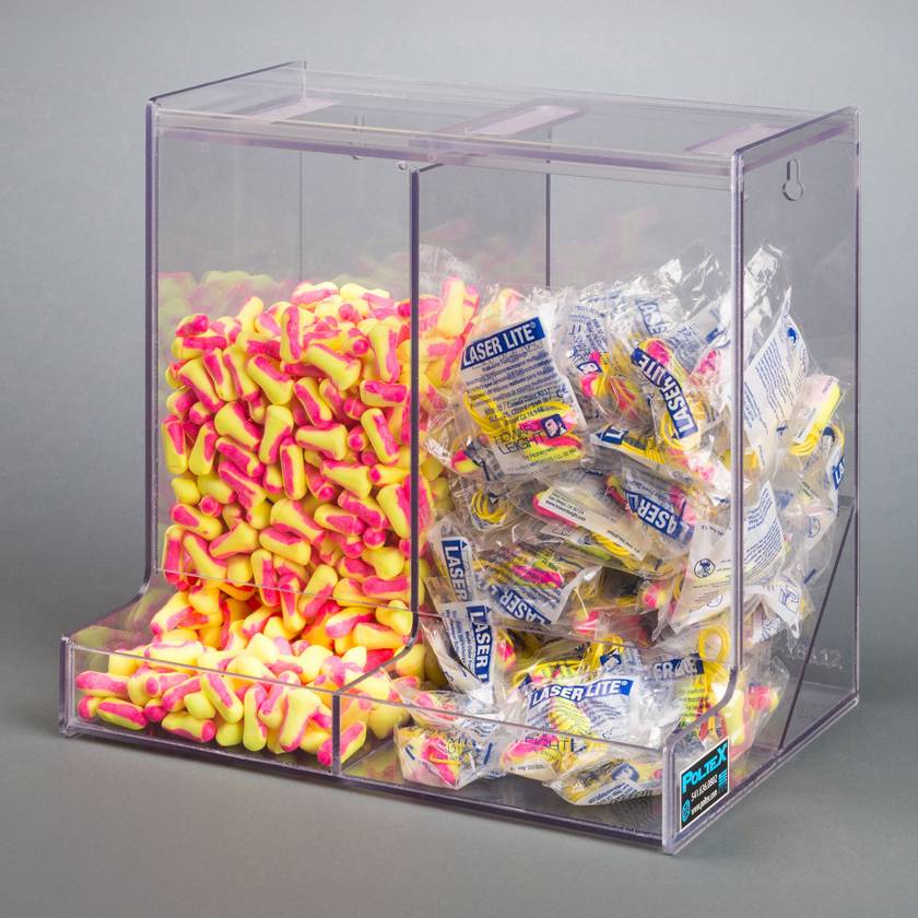 Poltex EARDOUB Double Bulk Earplug Dispenser (Earplugs are Not Included)