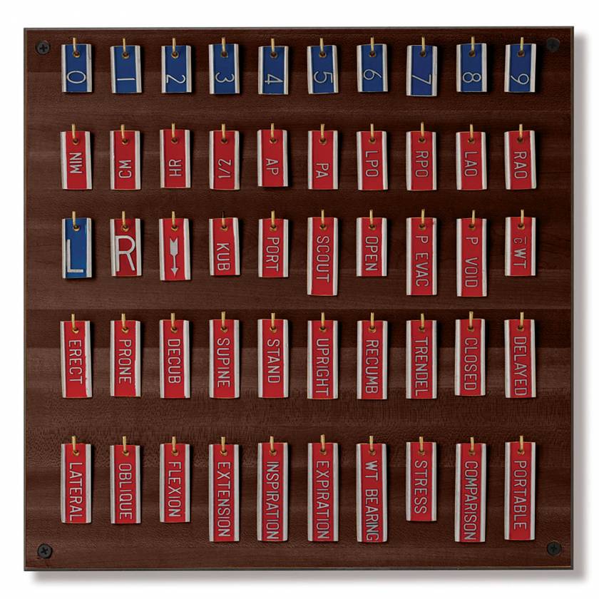 Aluminum Marker Set - 3/8" Height Characters