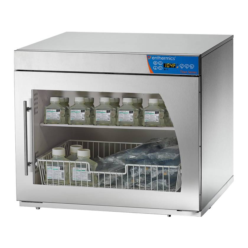 Enthermics EC550BL-24-1BA Titan Series Multi-Purpose Warmer, Right-Hinged Windowed Door, With Basket - 5.50 Cubic Feet (IV bags and Irrigation Bottles are Not Included)