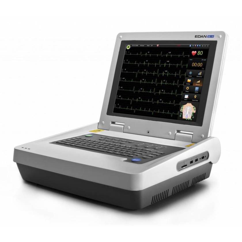 Edan SE-18 ECG with 15" Touch Screen and WiFi