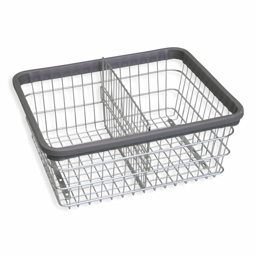 R&B Wire E/DIVIDER Adjustable Chrome Divider for E Wire Basket (Wire Basket is Sold Separately)