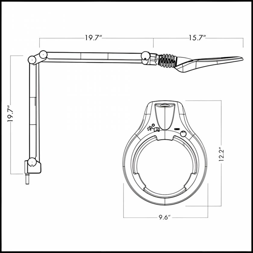 Burton Medical Epic LED Magnifier Fexible Self-Balancing Arm