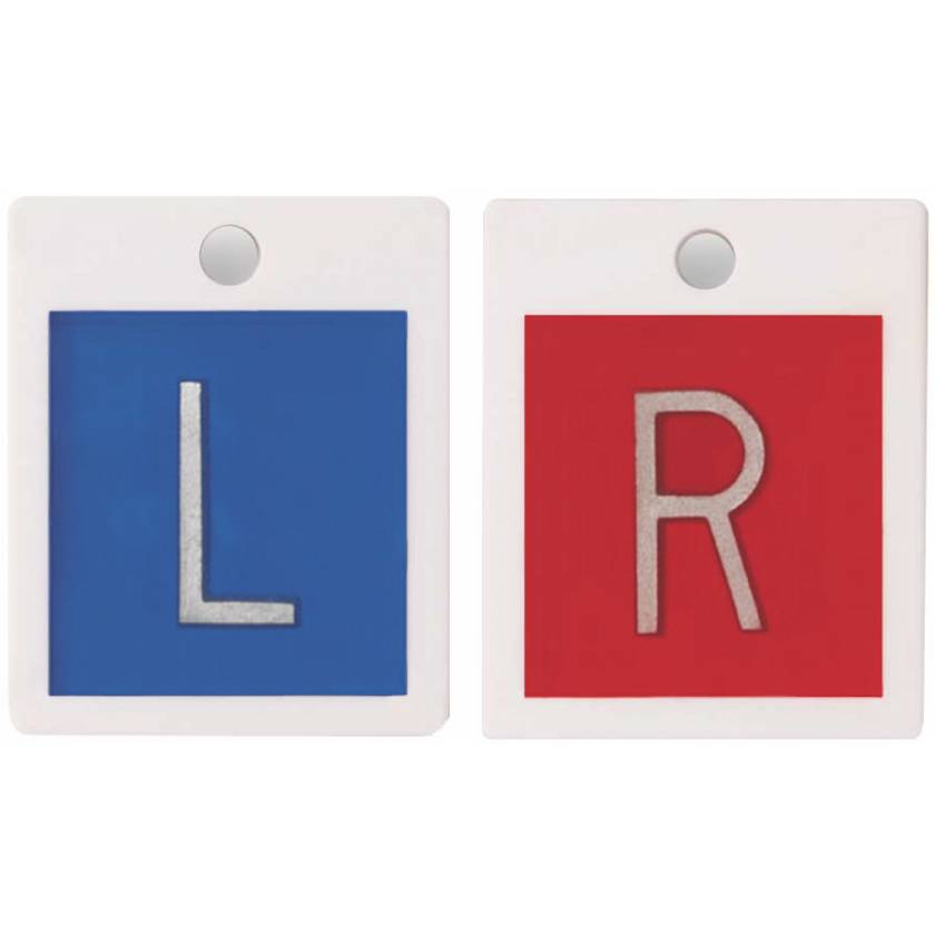 Embedded Plastic Markers - 5/8" "L" & "R" Lead-Free No Initials