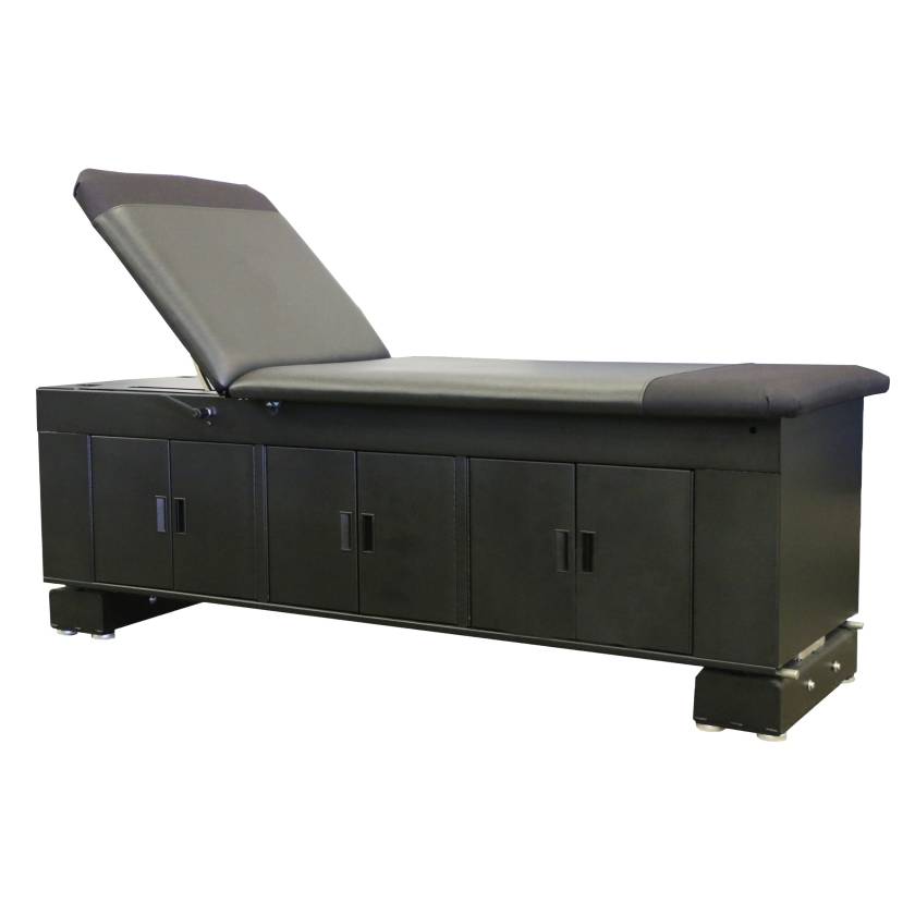 Pivotal Health Solutions ET-102 ET Hi-Lo Electric Treatment Table with Dual-Sided Cabinet, Double-Door - with Lift Back Cushion (The Lift Back Cushion is Sold Separately)
