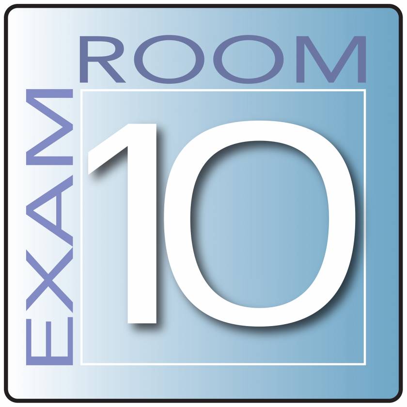 Clinton EX10-B Skytone Exam Room Sign 10