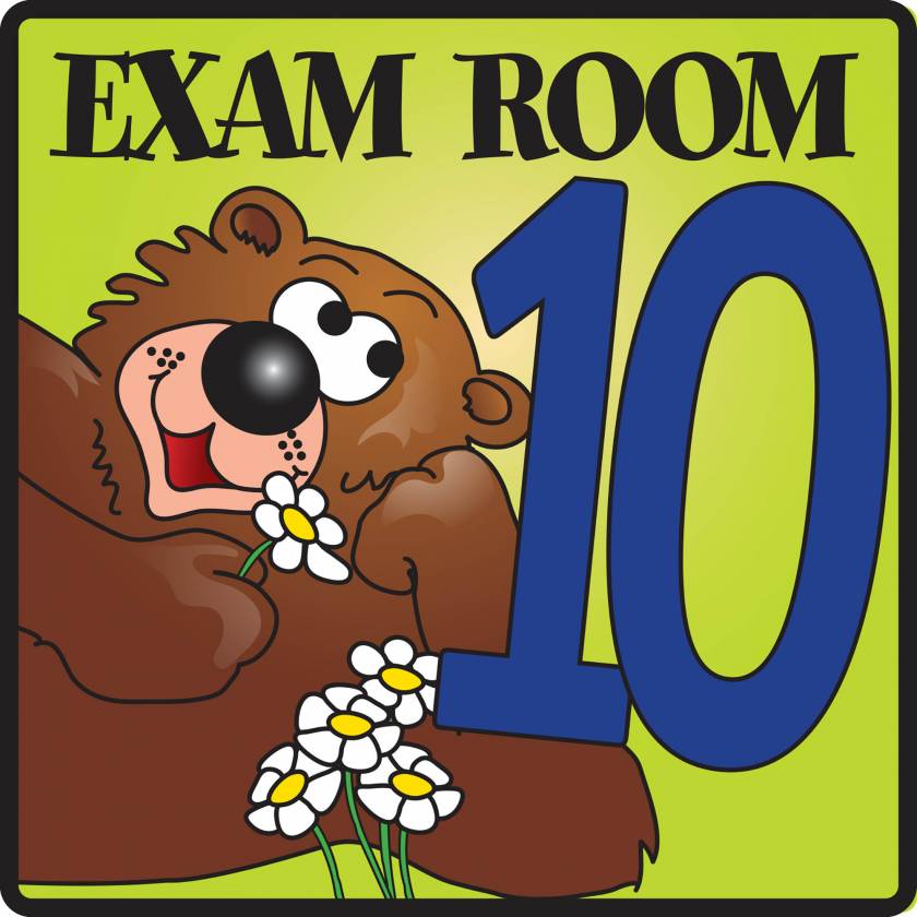 Exam Room 10 Sign
