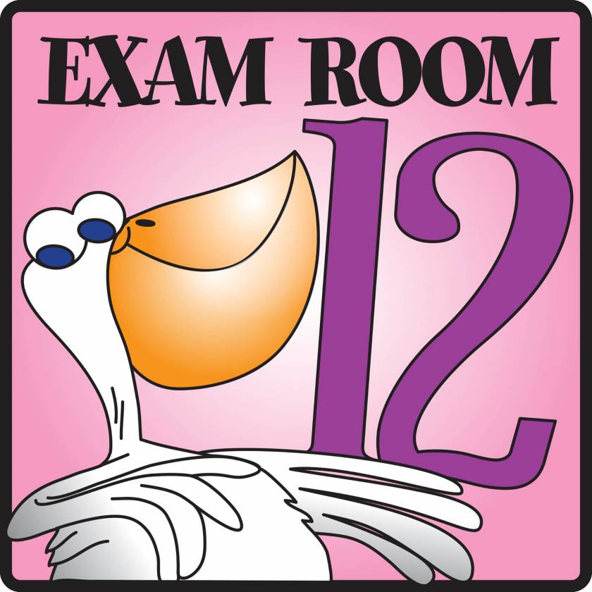 Exam Room 12 Sign