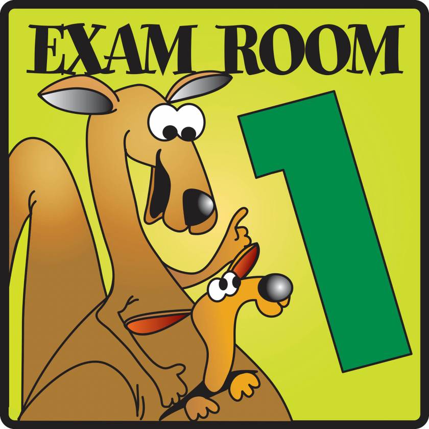 Clinton EX1 Exam Room 1 Sign