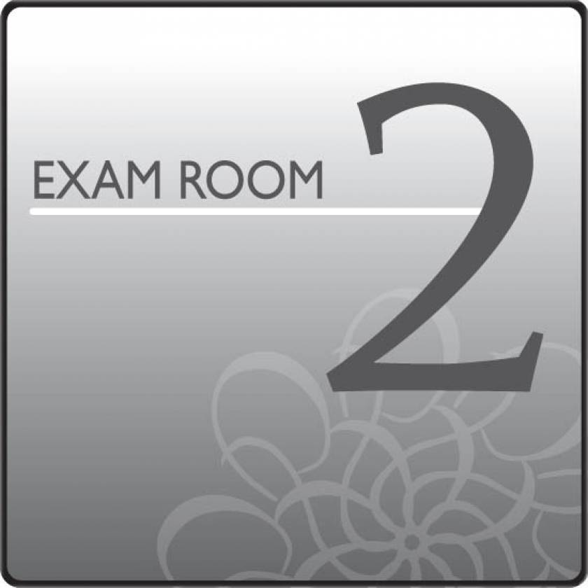 Clinton EX2-S Standard Exam Room Sign 2
