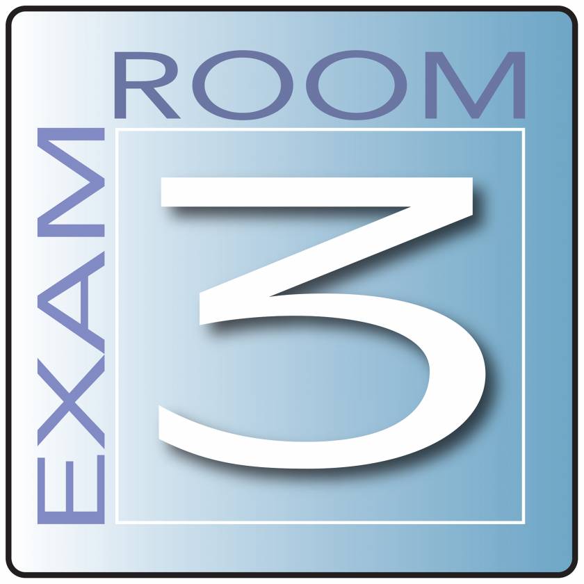 Clinton EX3-B Skytone Exam Room Sign 3