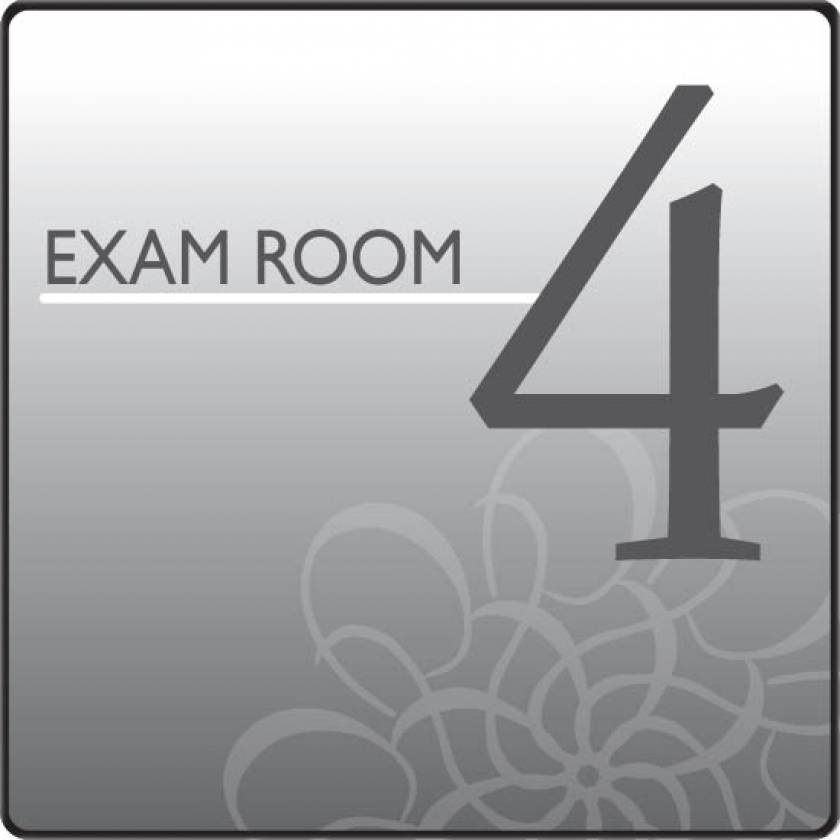 Clinton EX4-S Standard Exam Room Sign 4