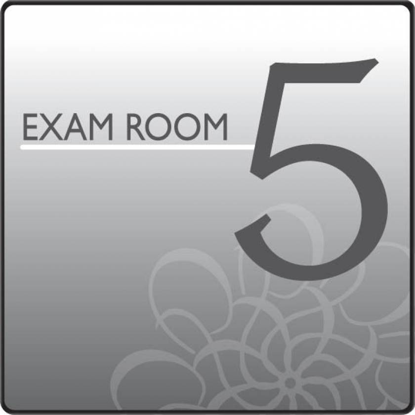 Clinton EX5-S Standard Exam Room Sign 5