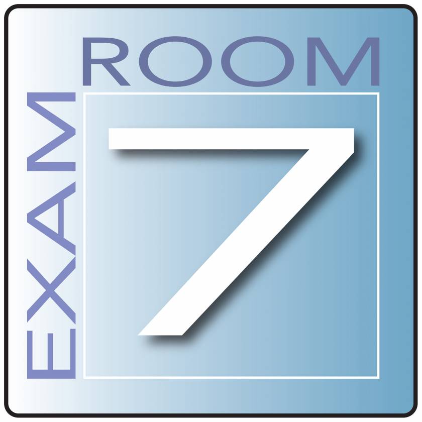 Clinton EX7-B Skytone Exam Room Sign 7