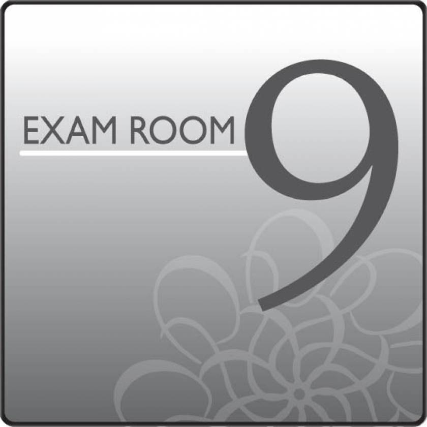Clinton EX9-S Standard Exam Room Sign 9