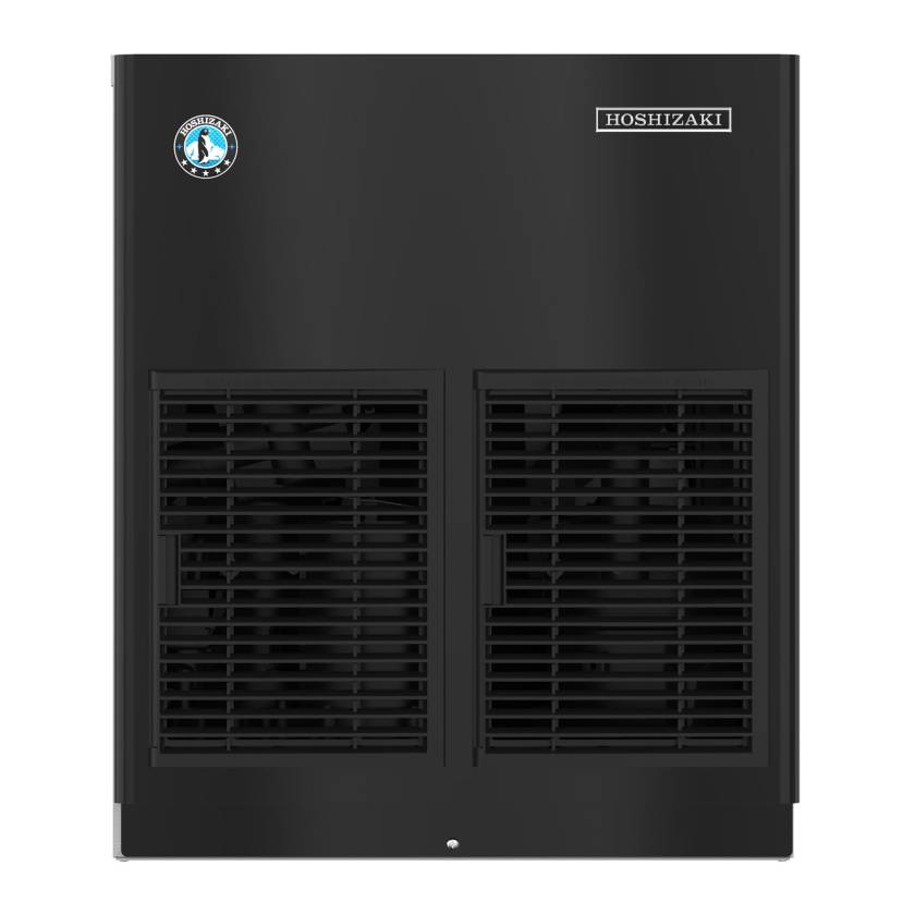 Hoshizaki F-1022MAK-CB Slim-Line Series Air-Cooled Modular Small Cubelet Ice Machine with Black Front Panel - Up to 865 lb/24-Hour Ice Production