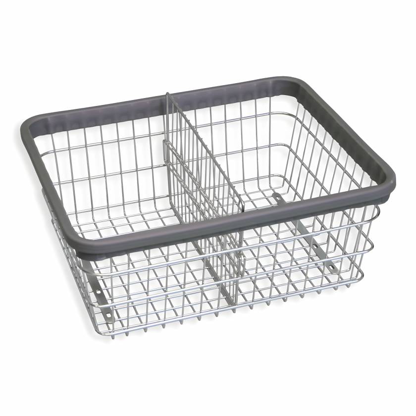 R&B Wire F/DIVIDER Adjustable Chrome Divider for F Wire Basket (Wire Basket is Sold Separately)