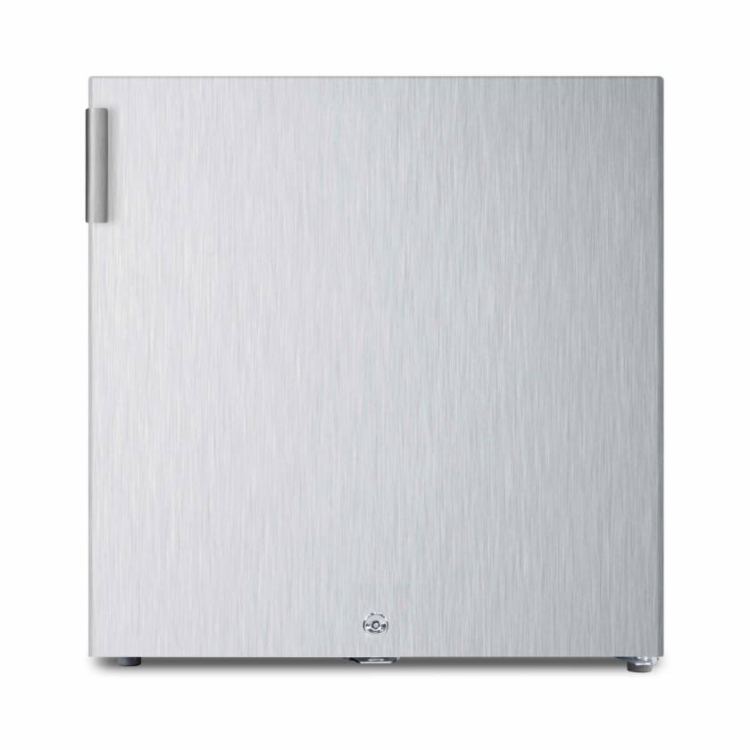 Accucold FS24LCSS Compact All-Freezer with Stainless Steel Exterior, 1 Wire Shelf, 1.4 Cubic Feet - Front View