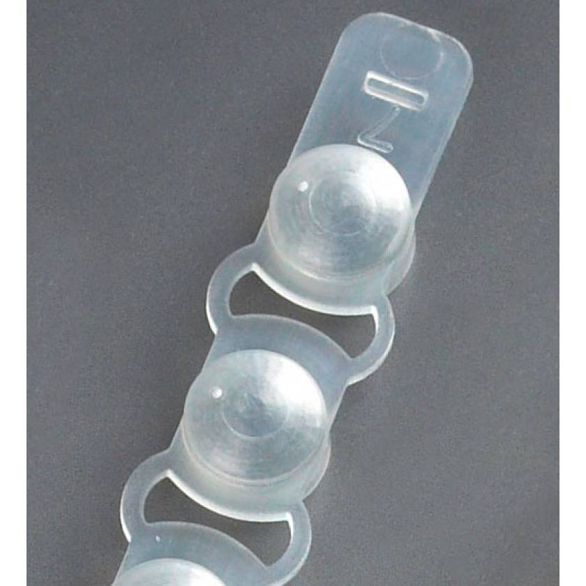 Polypropylene 8Cap Strip For 0.2mL PCR Reaction 8Tube Strip