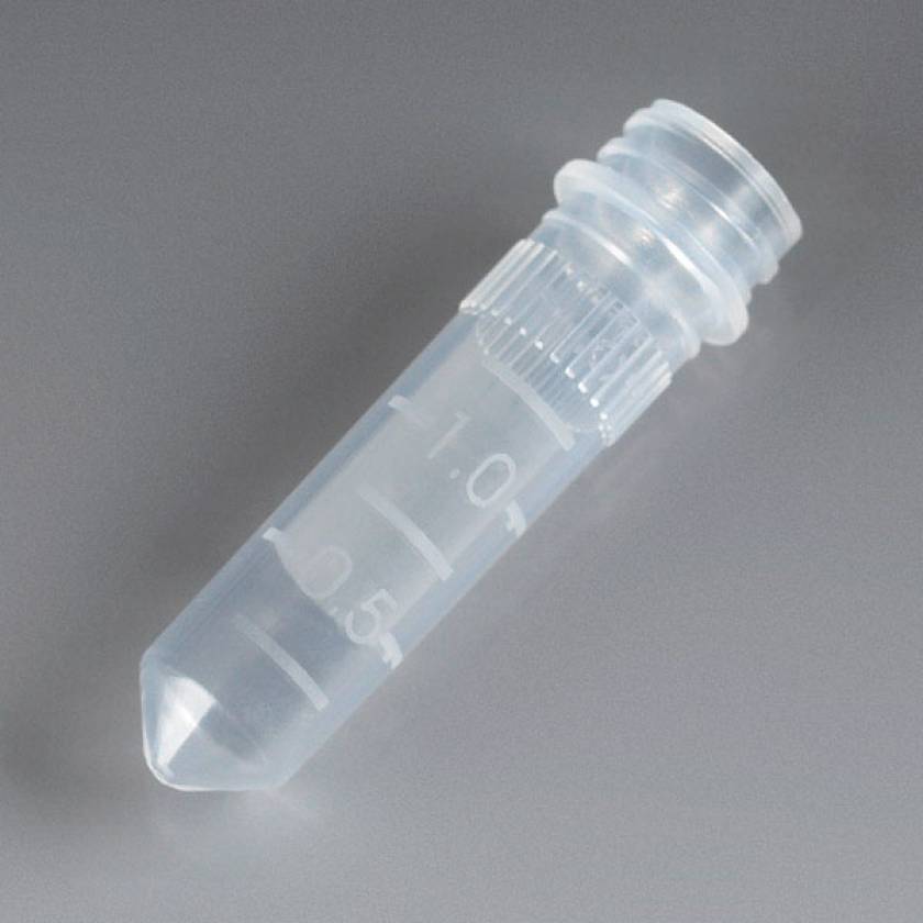 2.0mL Screw Top Microtube with No Cap - Non-Sterile - Polypropylene (PP)
